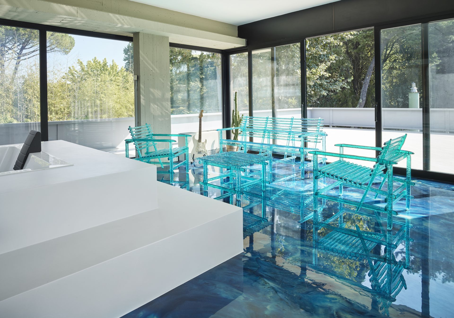 Villa in cemento e vetro immersa nel verde - Arch. Alberto Paoli - image 10